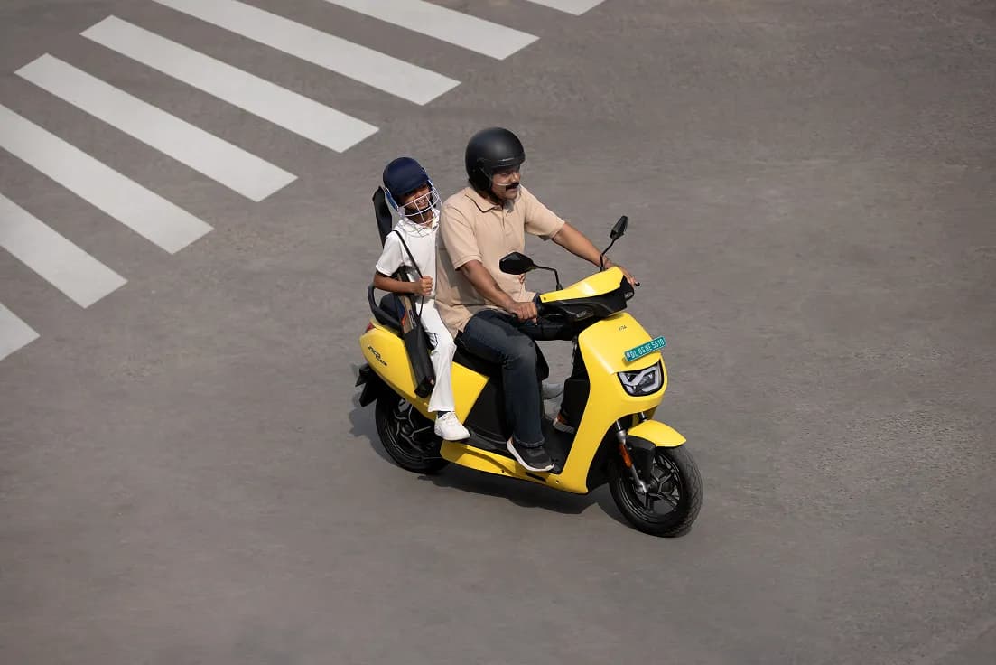 Yellow Scooter Couple